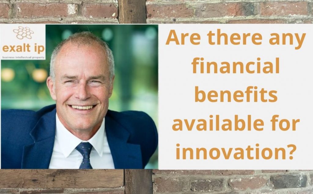 In the UK if you have a patent on a product that is successful in the market place you might be able to reduce your corporation tax by nearly 50%.