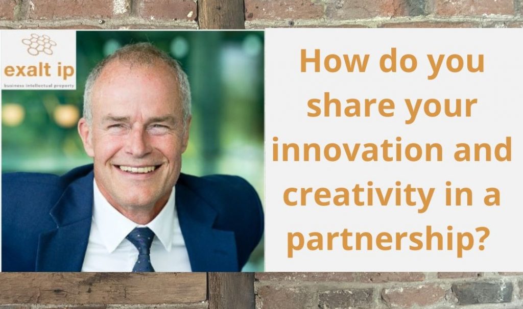 How do you share your innovation and creativity in a partnership?