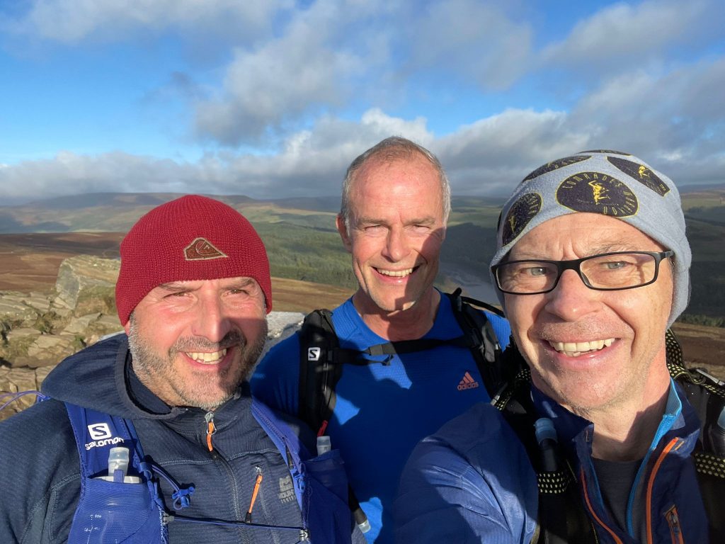 Edale Skyline David McKee, Kim Slater, Chris Murphy and John Pryor 081022