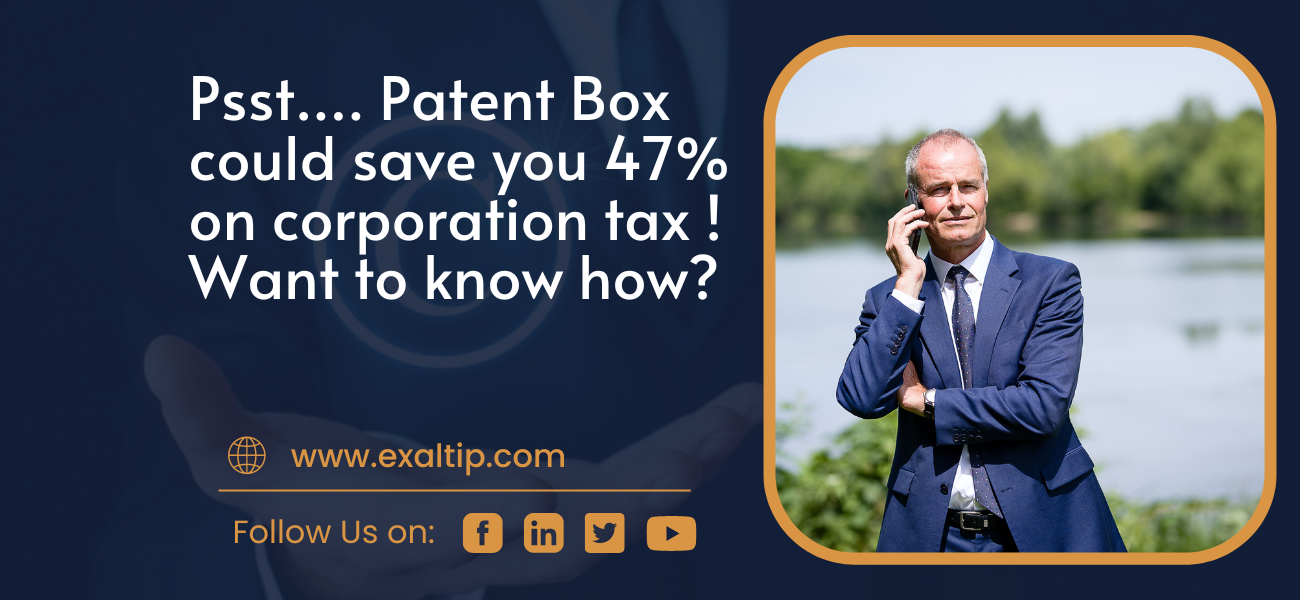 In the UK if you have a patent on a product that is successful in the market place you might be able to reduce your corporation tax by nearly 50%