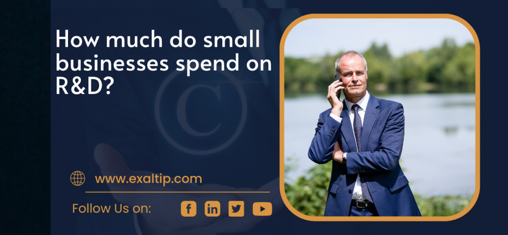 How much do small businesses spend on R&D?