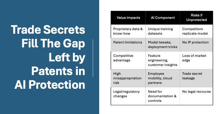 Trade Secrets Fill The Gap Left by Patents in AI Protection