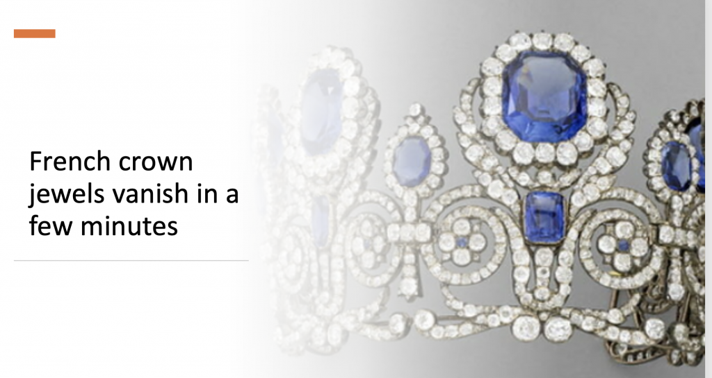 trade secrets
louvre
brown jewels
theft
